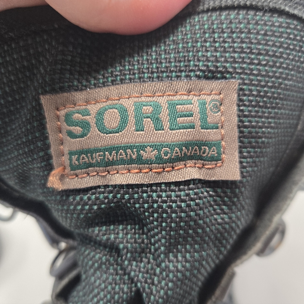 Sorel Womens Rain Winter Boots Sz 9 Mid Faux Fur Waterproof Lace Up Kaufman - Picture 2 of 14